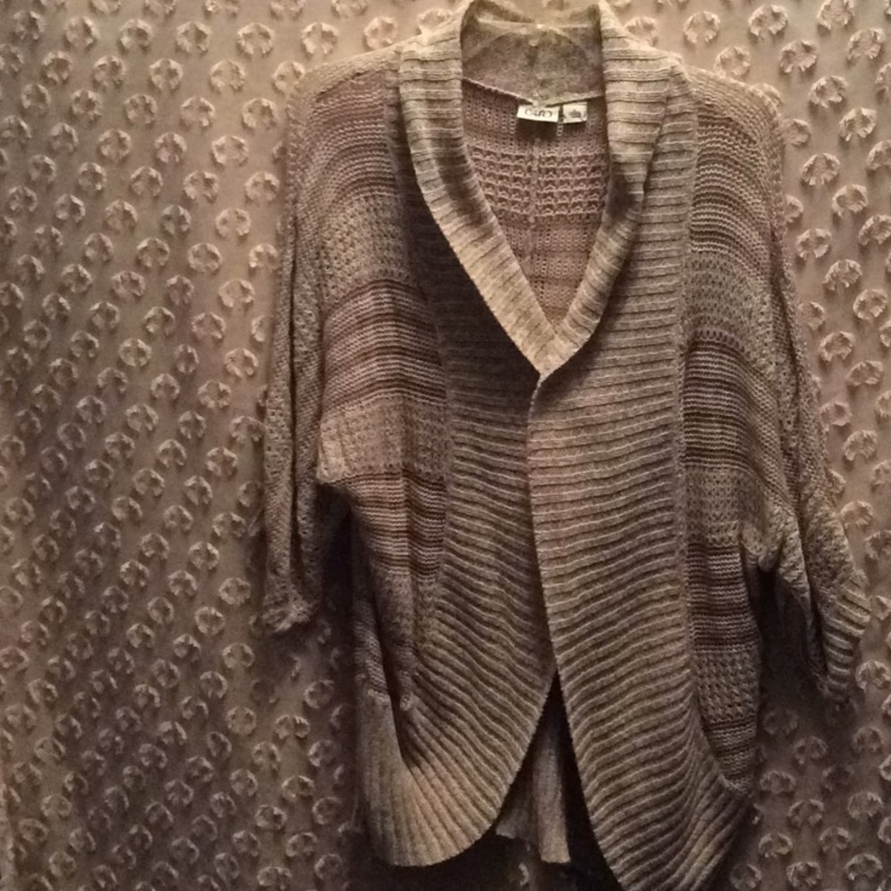 CATO Open Front Multi Color Sweater.